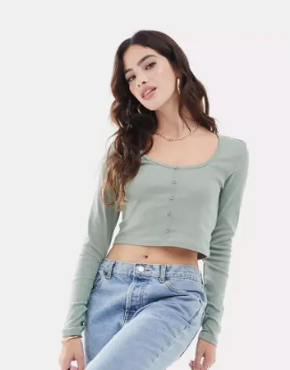 Picture of Long sleeve button top